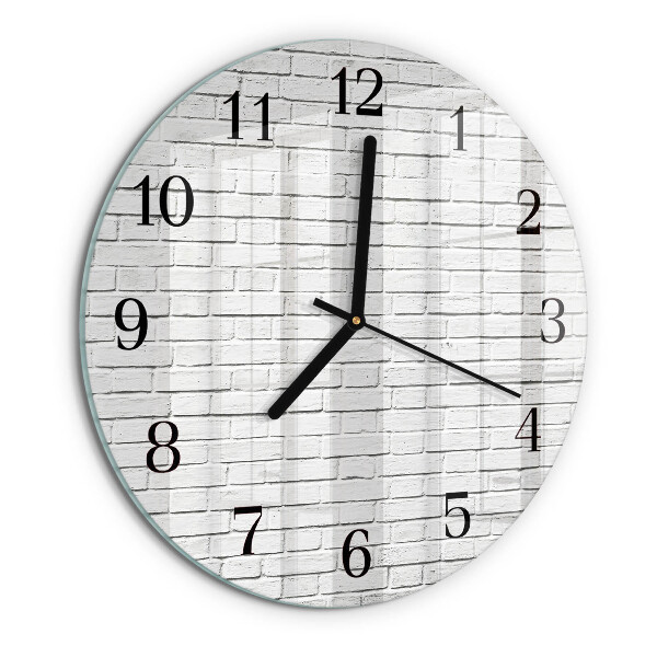 Reloj de pared redondo Muro de ladrillo