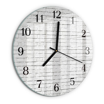 Reloj de pared redondo Muro de ladrillo