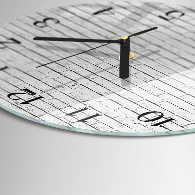 Reloj de pared redondo Muro de ladrillo