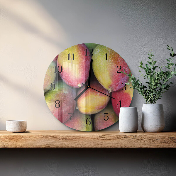 Reloj de pared redondo Fruta
