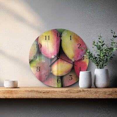 Reloj de pared redondo Fruta