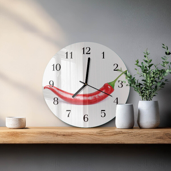 Reloj de pared redondo Ají picante