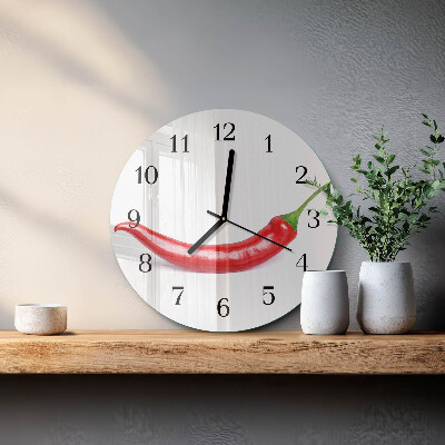 Reloj de pared redondo Ají picante