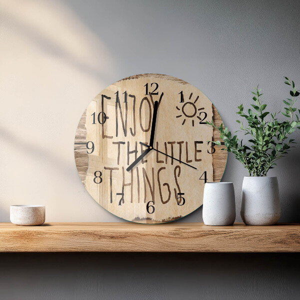 Reloj de pared redondo Disfrutar
