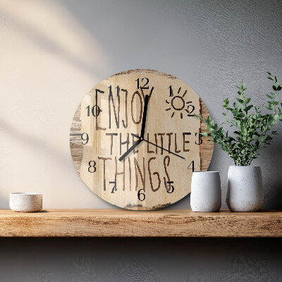 Reloj de pared redondo Disfrutar