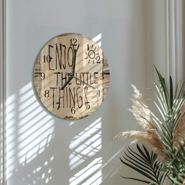 Reloj de pared redondo Disfrutar