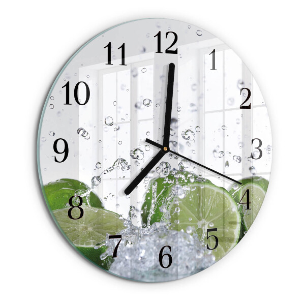 Reloj de pared redondo Carbonato de calcio