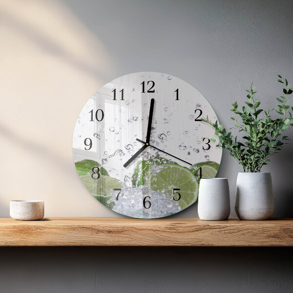 Reloj de pared redondo Carbonato de calcio