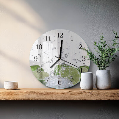Reloj de pared redondo Carbonato de calcio