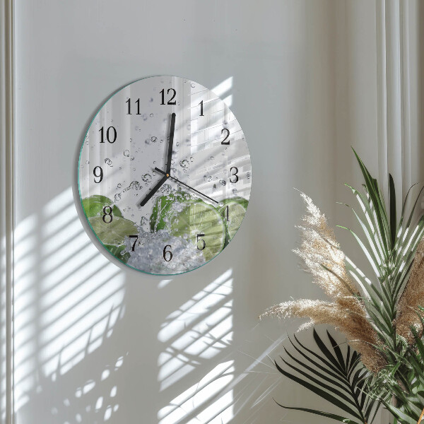 Reloj de pared redondo Carbonato de calcio
