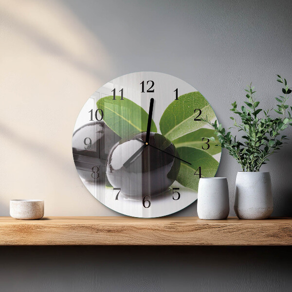 Reloj de pared redondo Aceitunas