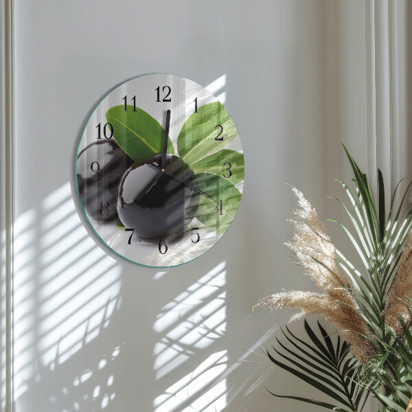Reloj de pared redondo Aceitunas