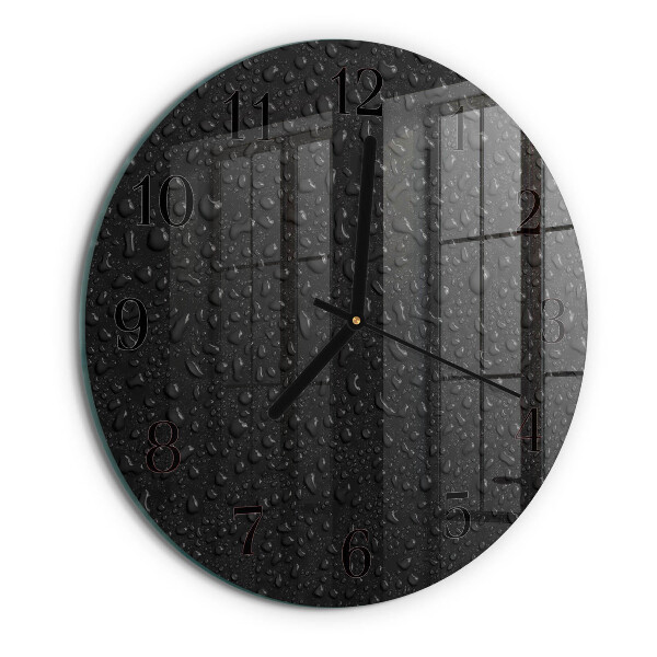 Reloj de pared redondo Gotas de agua