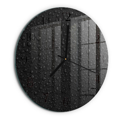 Reloj de pared redondo Gotas de agua
