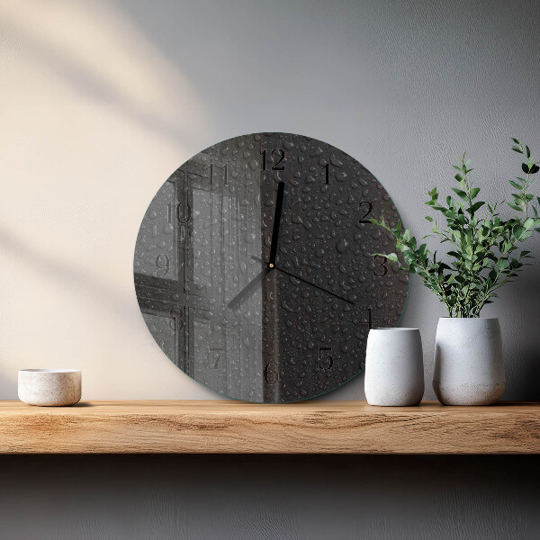 Reloj de pared redondo Gotas de agua