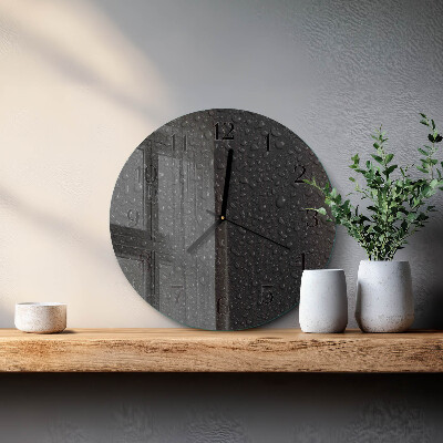 Reloj de pared redondo Gotas de agua