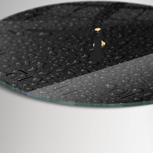 Reloj de pared redondo Gotas de agua