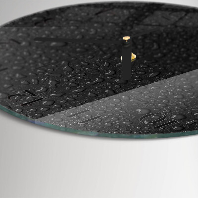 Reloj de pared redondo Gotas de agua