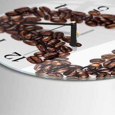 Reloj de pared redondo Granos de café