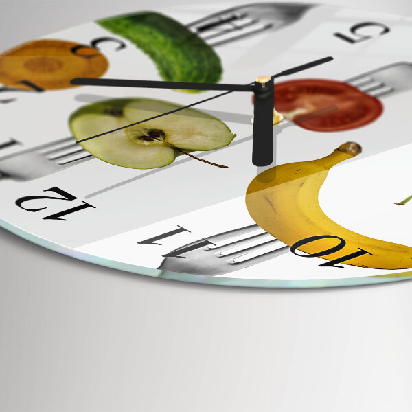 Reloj de pared redondo Fruta