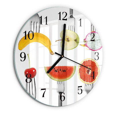 Reloj de pared redondo Fruta