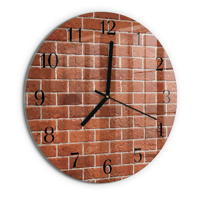 Reloj de pared redondo Muro de ladrillo
