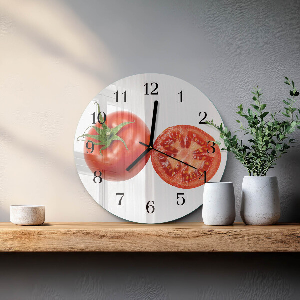 Reloj de pared redondo Tomates