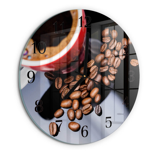 Reloj de pared redondo Taza de café