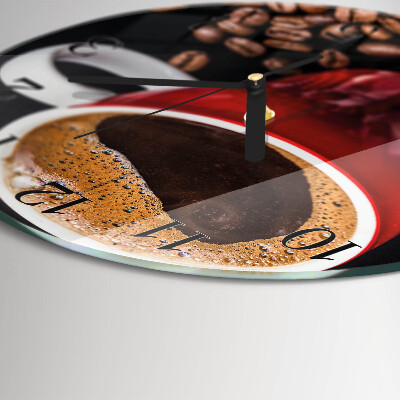 Reloj de pared redondo Taza de café