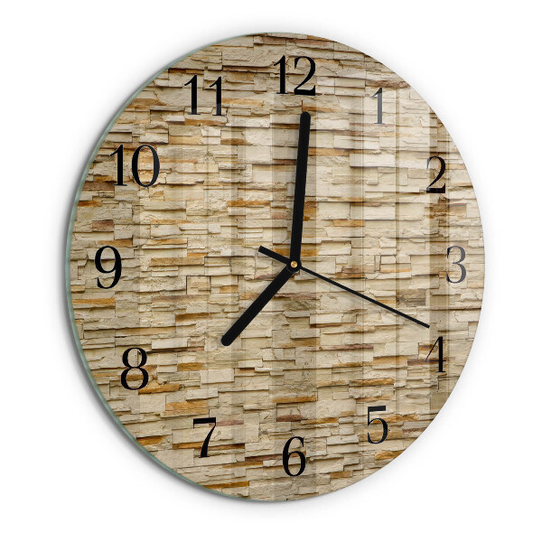 Reloj de pared redondo Piedra decorativa