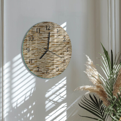 Reloj de pared redondo Piedra decorativa