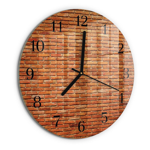 Reloj de pared redondo Ladrillos