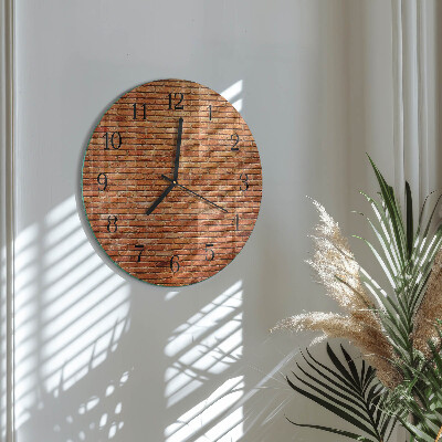 Reloj de pared redondo Ladrillos