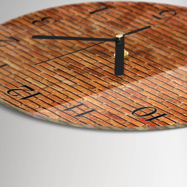 Reloj de pared redondo Ladrillos