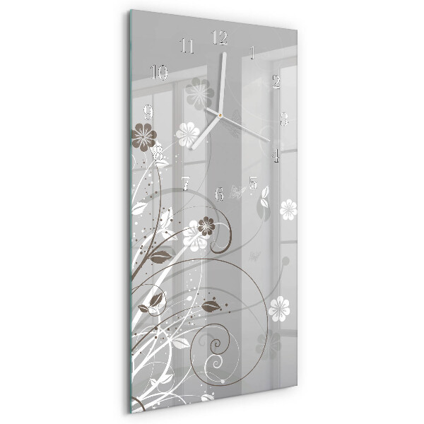 Reloj vertical Flores