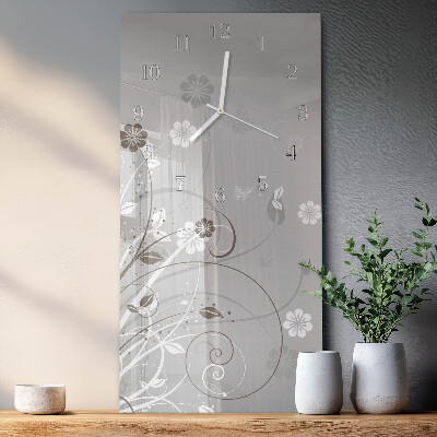 Reloj vertical Flores
