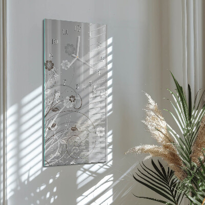 Reloj vertical Flores