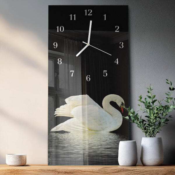 Reloj vertical Cisne
