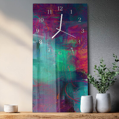 Reloj vertical Pintura colorida