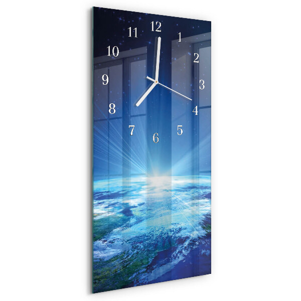 Reloj vertical El universo de la Tierra