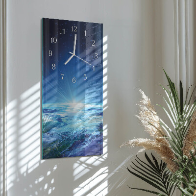Reloj vertical El universo de la Tierra
