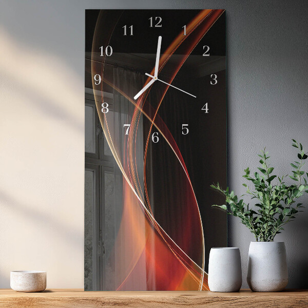 Reloj vertical Líneas abstractas