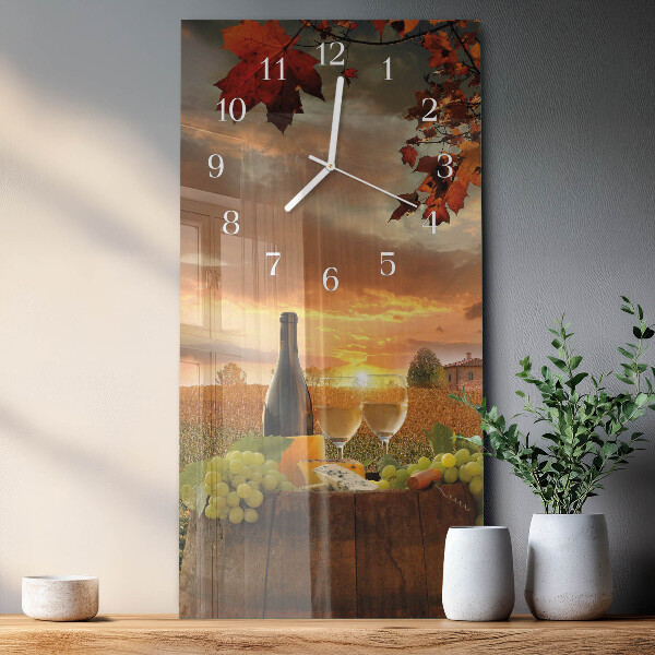Reloj vertical Vino Naturaleza