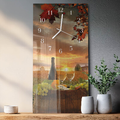 Reloj vertical Vino Naturaleza