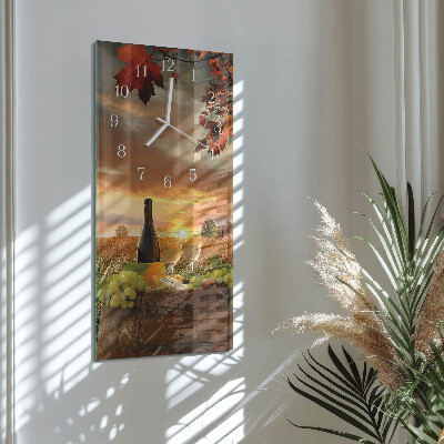 Reloj vertical Vino Naturaleza