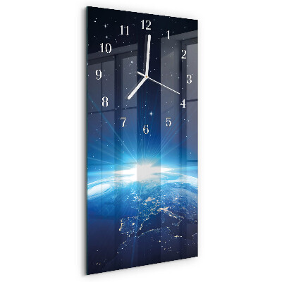 Reloj vertical Weltall de la Tierra