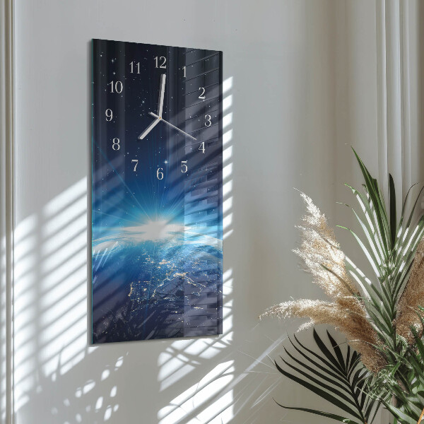 Reloj vertical Weltall de la Tierra