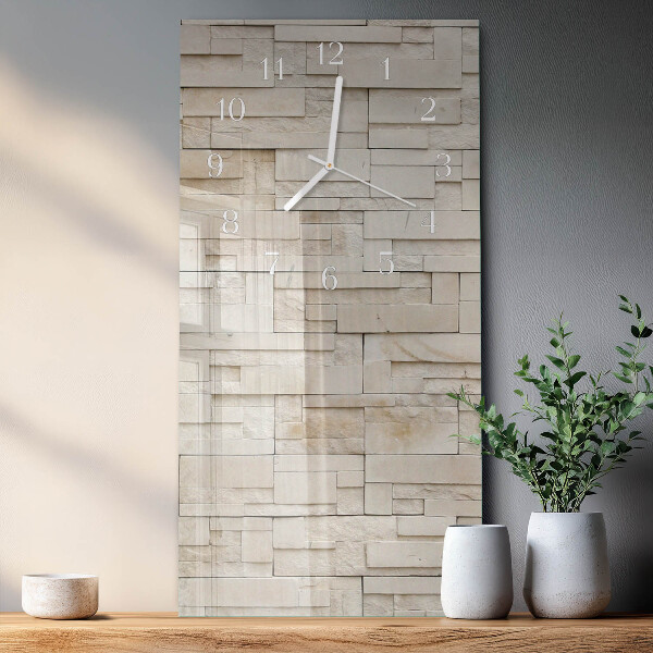 Reloj vertical Muro de piedra