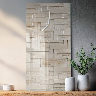 Reloj vertical Muro de piedra