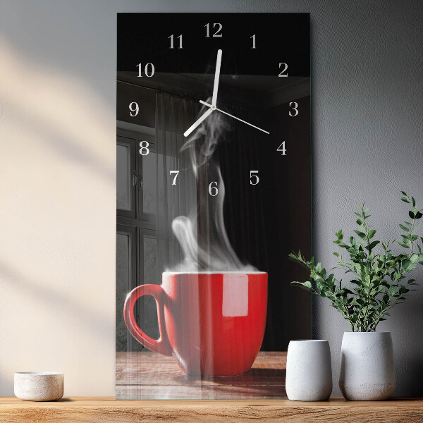 Reloj vertical Taza de café